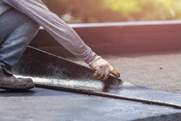 Professional Waterproofing technician working in Hanover, MI